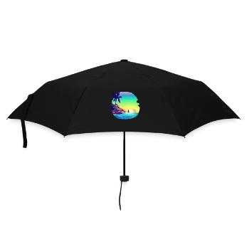 Summer Holiday Sun Palm Beach Palm Island - Umbrella (small) - black - Front
