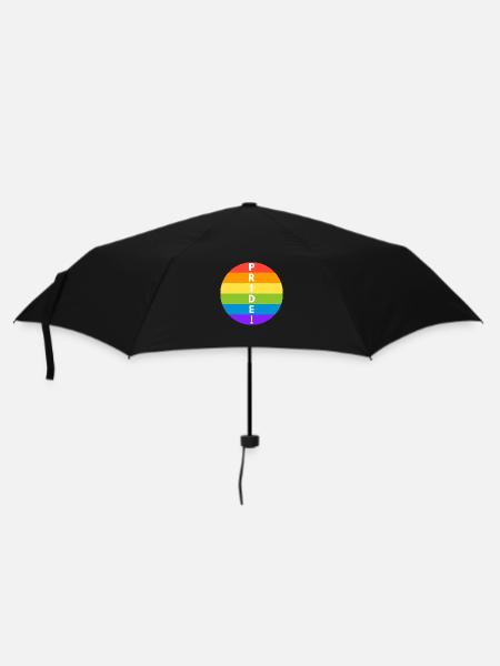 T-shirt "Cercle Arc-en-ciel de la fierté" - Parapluie standard - noir