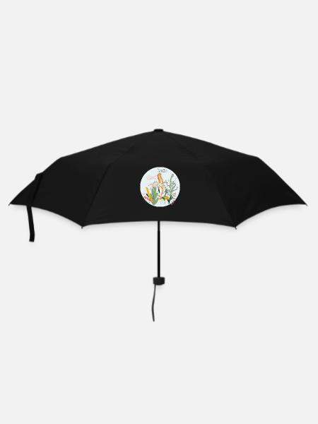 Meerestiere - Regenschirm (klein) - Schwarz