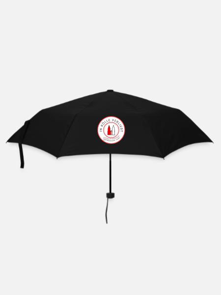 in Koelle verliebt - Regenschirm (klein) - Schwarz