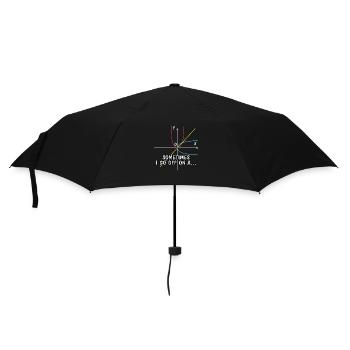 Sometimes I go off on a ..., Mathematikliebhaber - Regenschirm (klein) - Schwarz - Vorne
