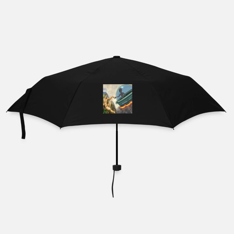Menschliche Schöpfung - Regenschirm (klein) - Schwarz