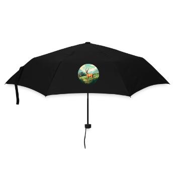 Antilope - Regenschirm (klein) - Schwarz - Vorne