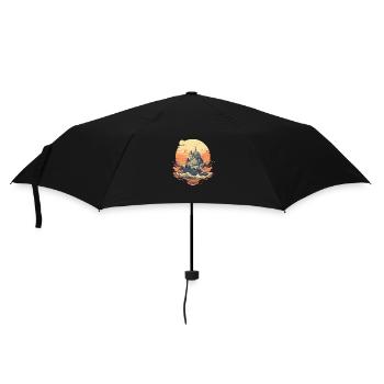 Mysterious castle on top of a mountain - Umbrella (small) - black - Front