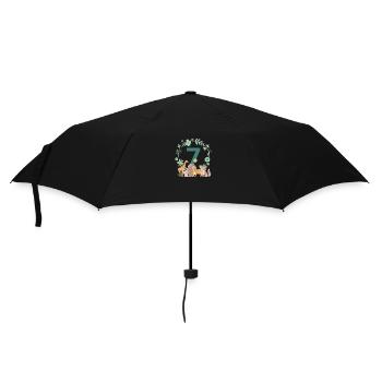 7th anniversary - seventh anniversary animals - Umbrella (small) - black - Front