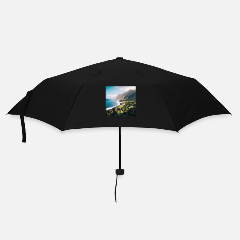 Île tropicale - Parapluie standard - noir