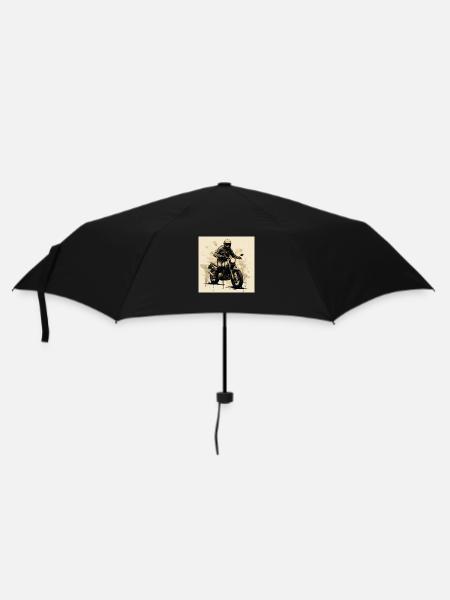 Roadrtip avec une moto vintage ! - Parapluie standard - noir