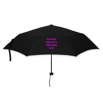 Die Diät beginnt morgen - Schokolade im Haus! - Regenschirm (klein) - Schwarz - Vorne