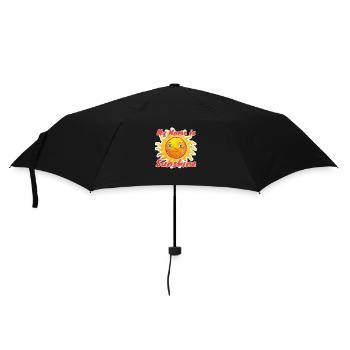 Sprüche - Regenschirm (klein) - Schwarz - Vorne