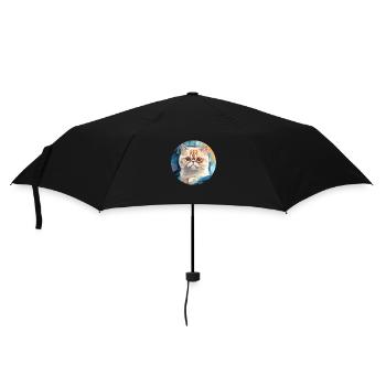 Exotische Kurzhaarkatze - Regenschirm (klein) - Schwarz - Vorne