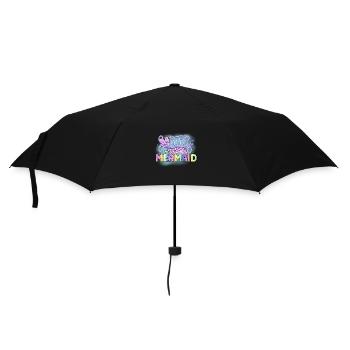 Secretly Mermaid, Mermaids Mysterious Fun - Umbrella (small) - black - Front