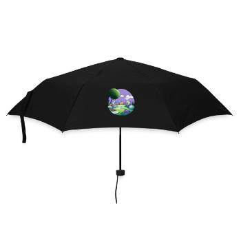 Garten Blumen Geschenk Hobbygärtner Gärtner Blume - Regenschirm (klein) - Schwarz - Vorne
