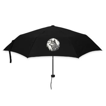 Portrait of a Wolf - Umbrella (small) - black - Front