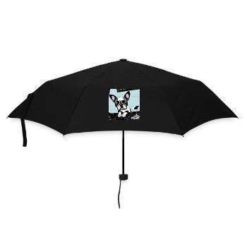 Chien DJ Pop Art - Parapluie standard - noir - Devant