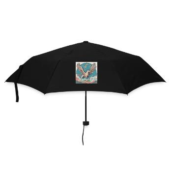 Pegasus - Regenschirm (klein) - Schwarz - Vorne