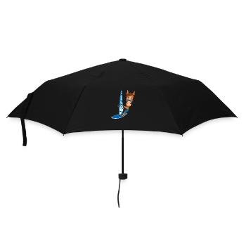 WINDSURFER - SURFEN - SPORT - PFERD - TIER - FUN - Regenschirm (klein) - Schwarz - Vorne