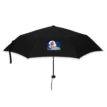 Howling Werewolf On Full Moon - Umbrella (small) - black - Front