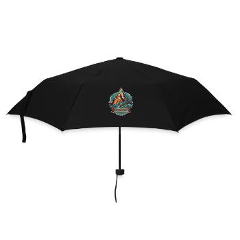 Mountain Vibes / Mountains / Hiking / Summit / Stone - Umbrella (small) - black - Front