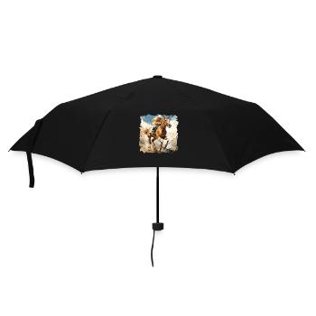 Les courses hippiques, c’est une question de passion - Parapluie standard - noir - Devant