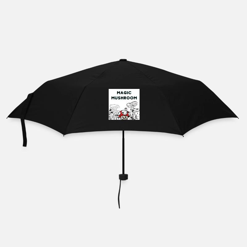 Magic Mushroom - Regenschirm (klein) - Schwarz