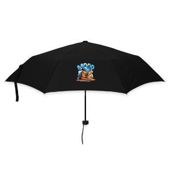 Eule - Regenschirm (klein) - Schwarz - Vorne