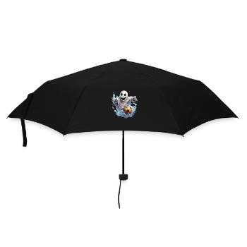 Torjäger-Geist: Das Spectral Striker T-Shirt! - Regenschirm (klein) - Schwarz - Vorne