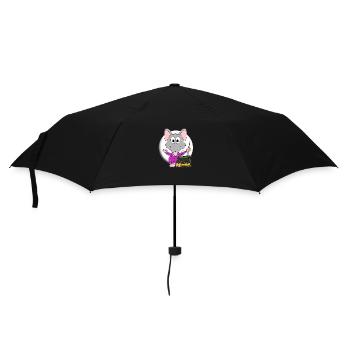 RATTE - KOCH - KOCHEN - HALLOWEEN - MOND - TIER - Regenschirm (klein) - Schwarz - Vorne