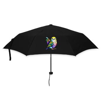 Cockatiel Budgie Bird Propriétaire - Parapluie standard - noir - Devant