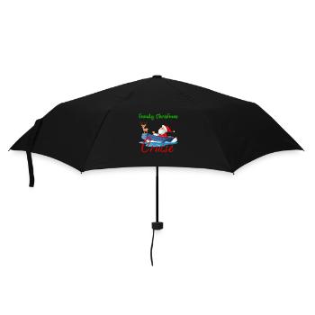 Weihnachtskreuzfahrt mit der Familie 2023 - Regenschirm (klein) - Schwarz - Vorne