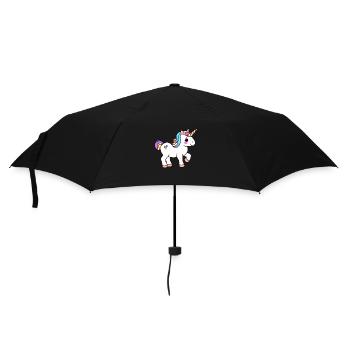 Licorne Fille Licorne Bête Mythique Licornes - Parapluie standard - noir - Devant