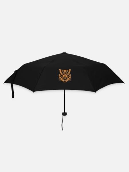 orange tiger - Umbrella (small) - black