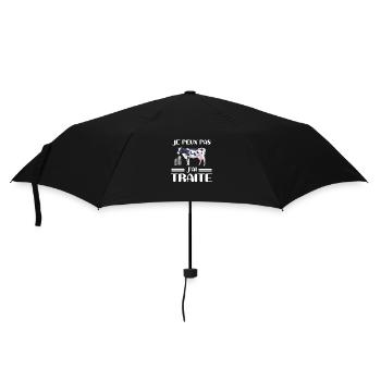 Je peux pas j'ai traite Cadeau agriculteur - Parapluie standard - noir - Devant