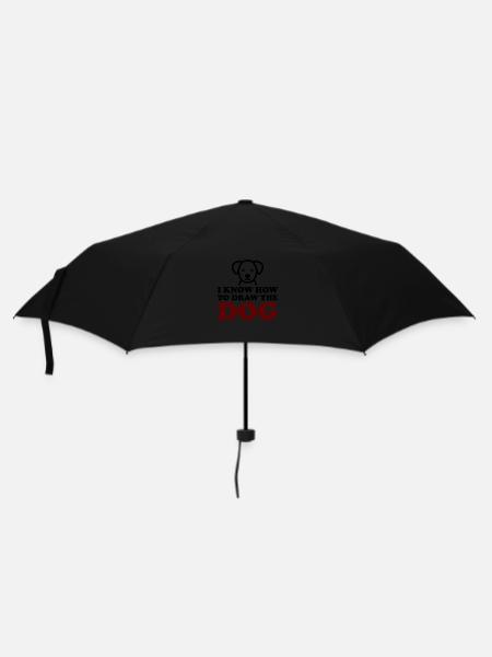 The Dog - Regenschirm (klein) - Schwarz