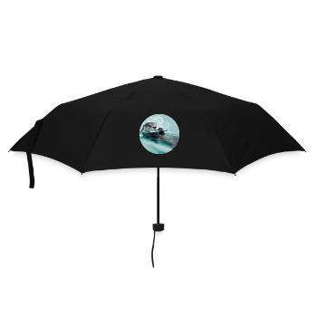 Musicien de loutre - Parapluie standard - noir - Devant