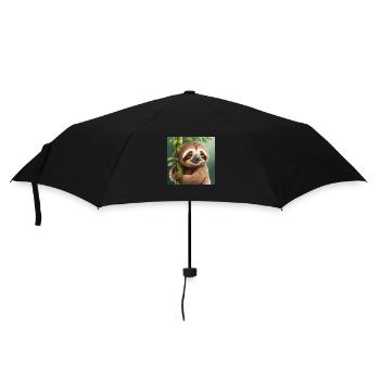 mignon petit dragon paresseux drôle - Parapluie standard - noir - Devant