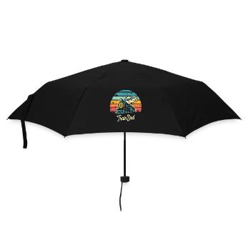Train Dad - Regenschirm (klein) - Schwarz - Vorne