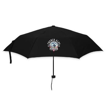 Den Winter verbringe ich in La Clusaz - Regenschirm (klein) - Schwarz - Vorne