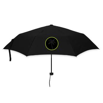 palme - Regenschirm (klein) - Schwarz - Vorne