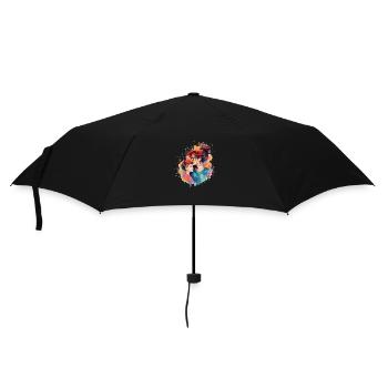 Mère et fils - Parapluie standard - noir - Devant