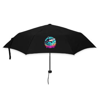 Hai - Regenschirm (klein) - Schwarz - Vorne