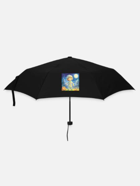 Pastel mummy on Halloween - Umbrella (small) - black