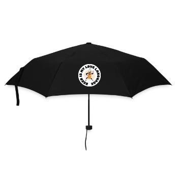 Beer is my love language - Umbrella (small) - black - Front