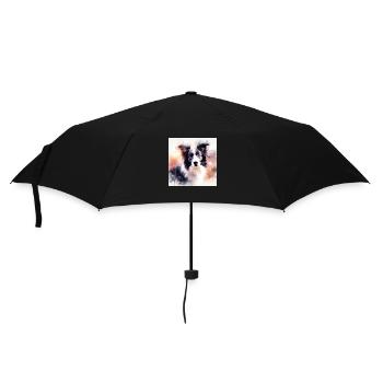 Border Collie Love - Umbrella (small) - black - Front