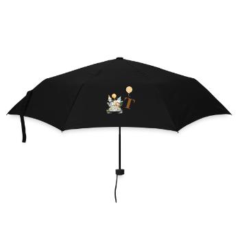 lettre t safari - Parapluie standard - noir - Devant