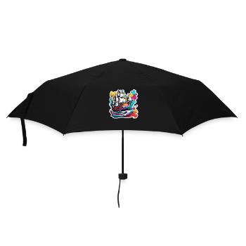 Ship / Boat / Anchor / Sea / Ocean / Captain - Umbrella (small) - black - Front