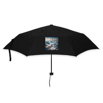 Mountains - Umbrella (small) - black - Front