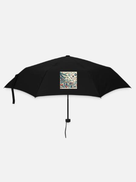 Bescherung - Regenschirm (klein) - Schwarz
