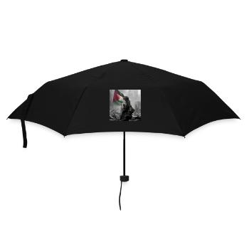 Freedom Free Palestine - Regenschirm (klein) - Schwarz - Vorne
