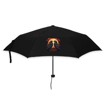 Viking Design Hugin & Munin les Corbeaux d’Odin - Parapluie standard - noir - Devant