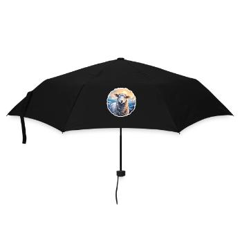 Sheep in winter - Umbrella (small) - black - Front